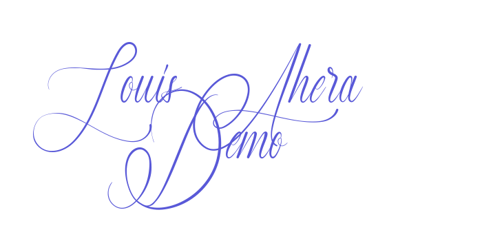 Louis Ahera Demo Font Download