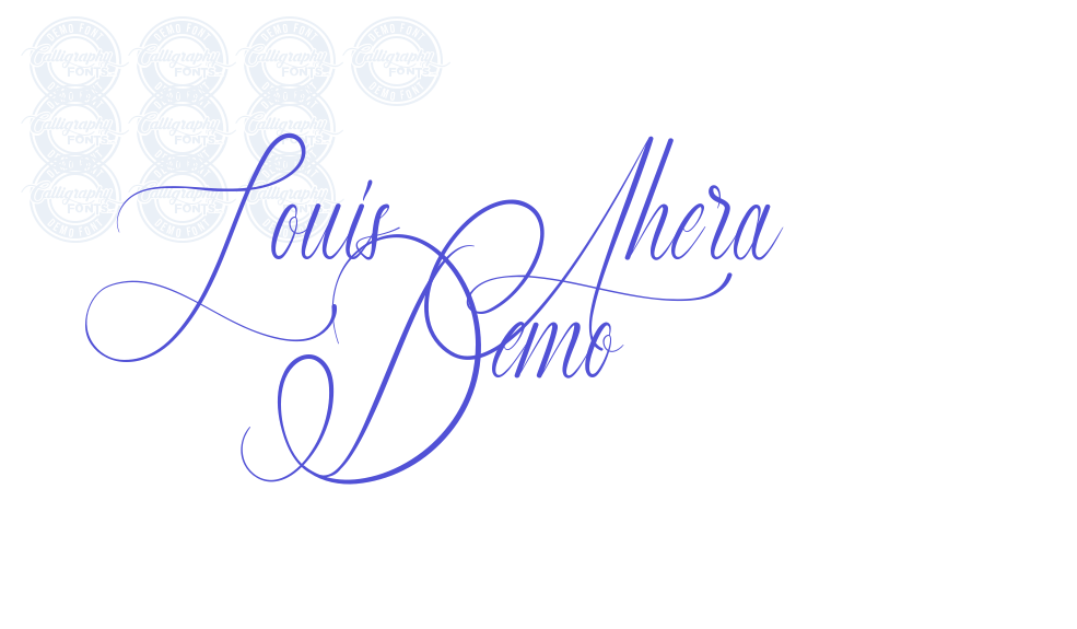 Louis Ahera Demo-font-download