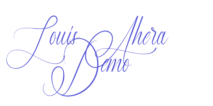 Louis Ahera Demo Font