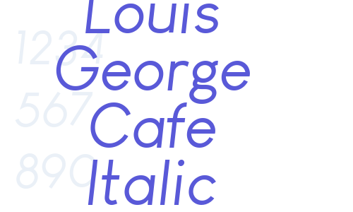 Louis George Cafe Italic Font Download