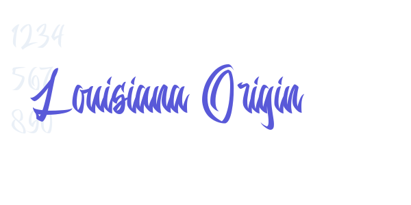 Louisiana Origin font free