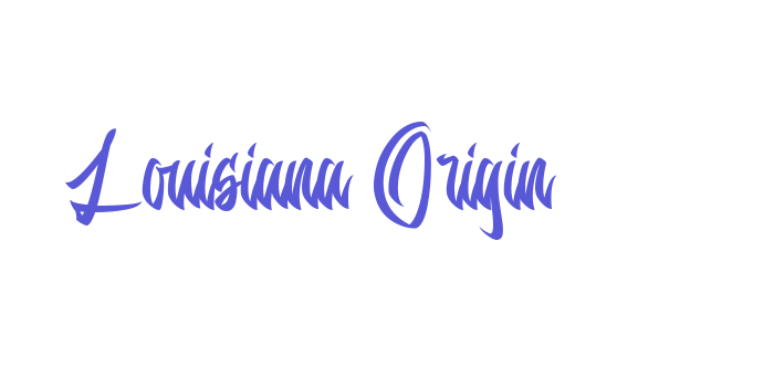 Louisiana Origin Font Download