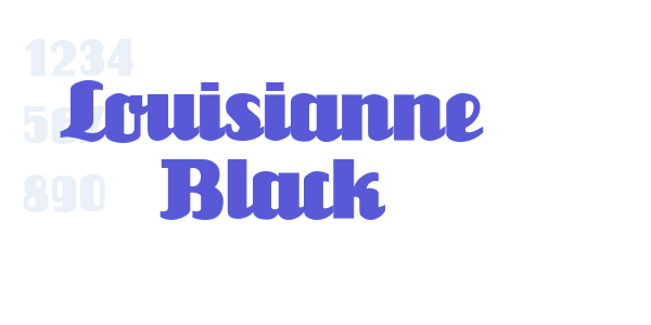 Louisianne Black font free