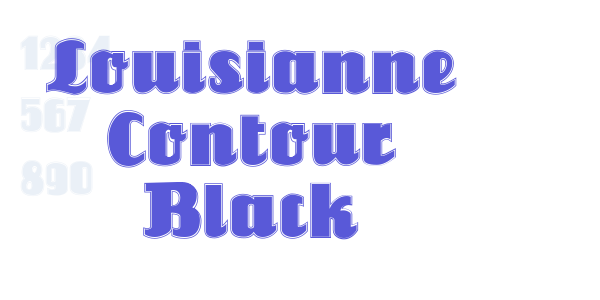 Louisianne Contour Black font free