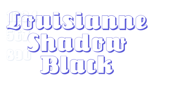 Louisianne Shadow Black font free