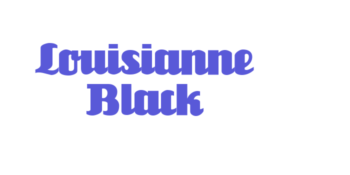 Louisianne Black Font Download