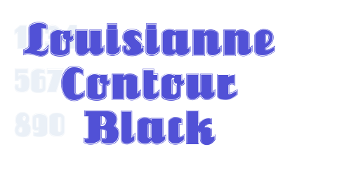 Louisianne Contour Black-font-download