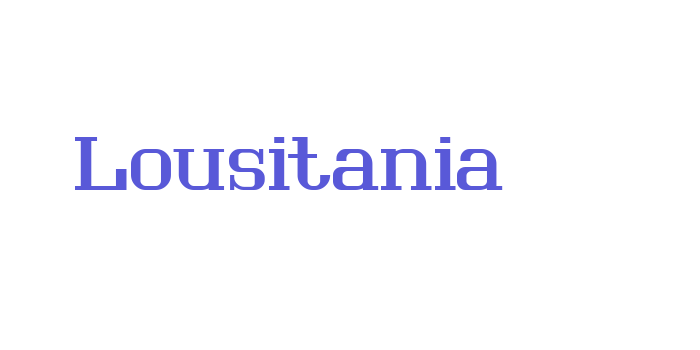 Lousitania Font Download