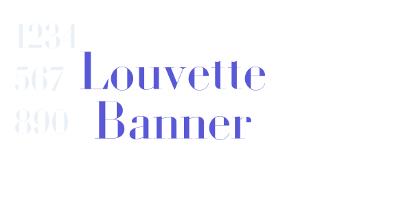 Louvette Banner font free