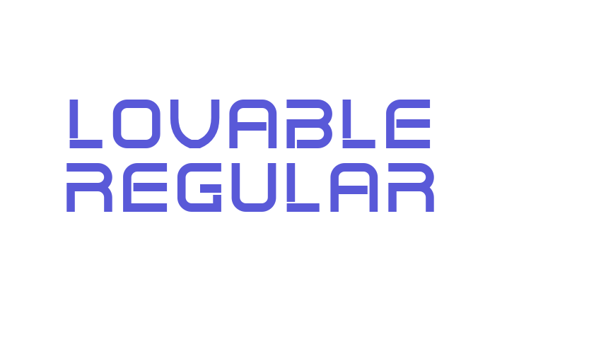 Lovable Regular Font