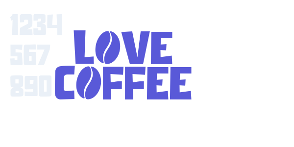 Love Coffee font free