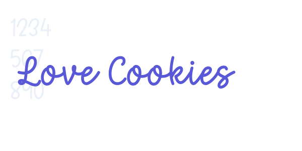 Love Cookies font