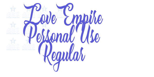 Love Empire Personal Use Regular font free