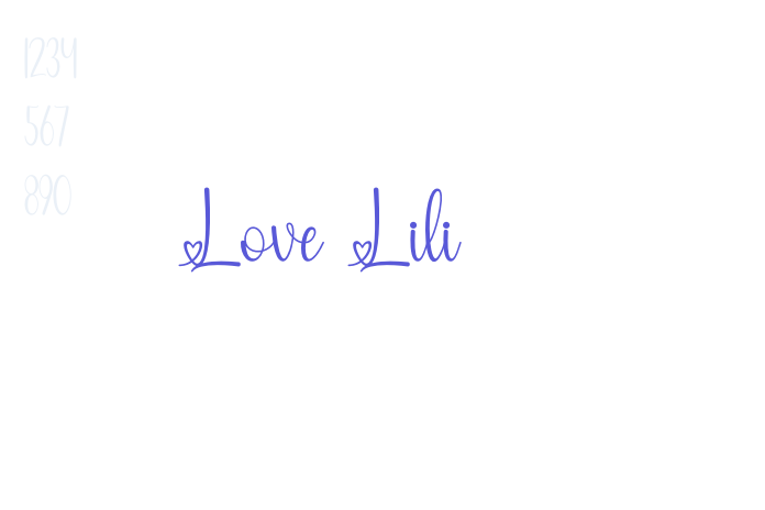 Love Lili font free