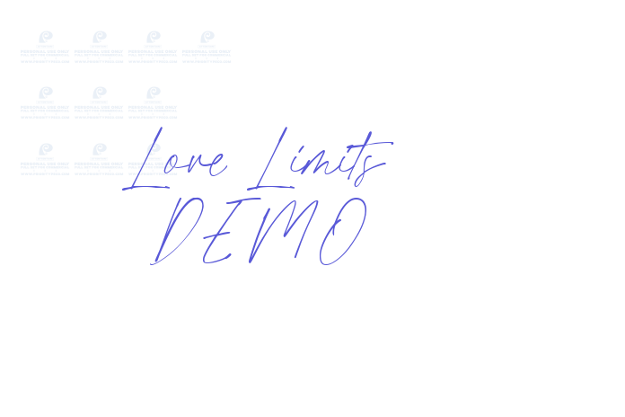 Love Limits DEMO font