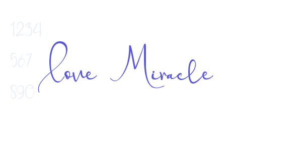 Love Miracle font free