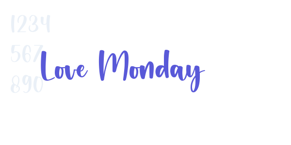 Love Monday font free