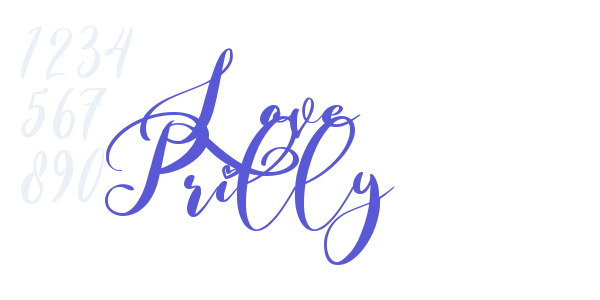 Love Prilly font