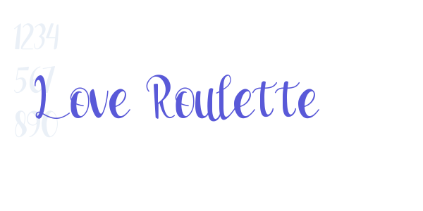 Love Roulette font free