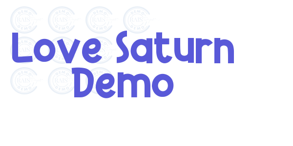 Love Saturn Demo font free