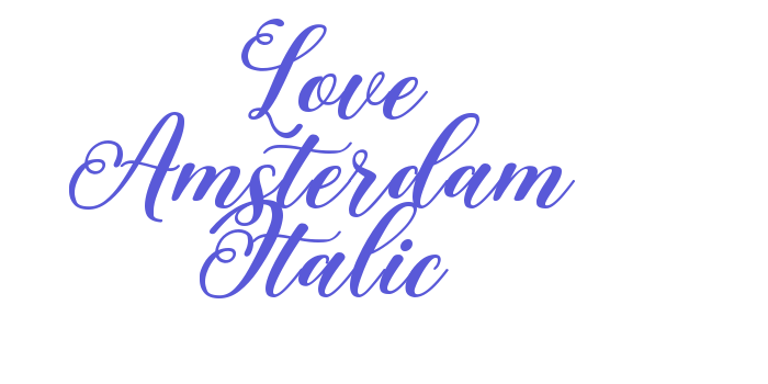 Love Amsterdam Italic Font Download