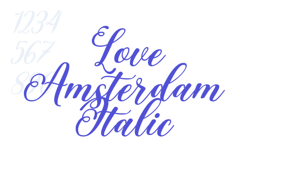 Love Amsterdam Italic