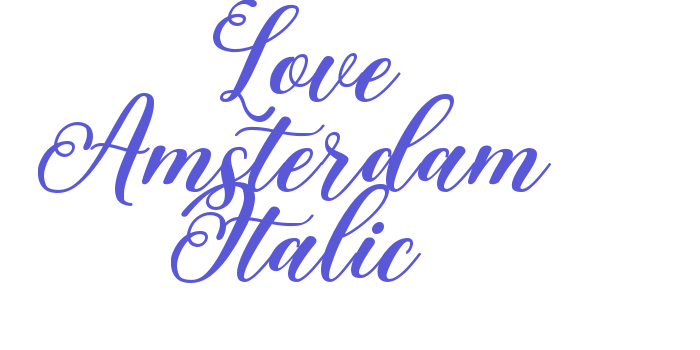 Love Amsterdam Italic Font