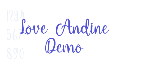 Love Andine Demo-font-download