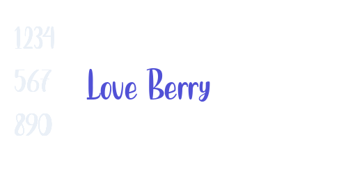 Love Berry-font-download