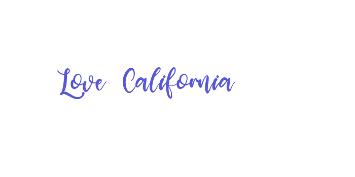 Love California Font Download