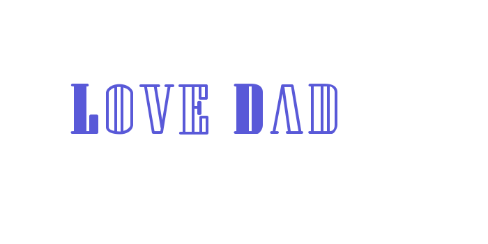 Love Dad Font