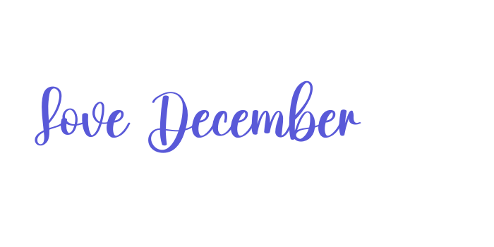 Love December Font Download