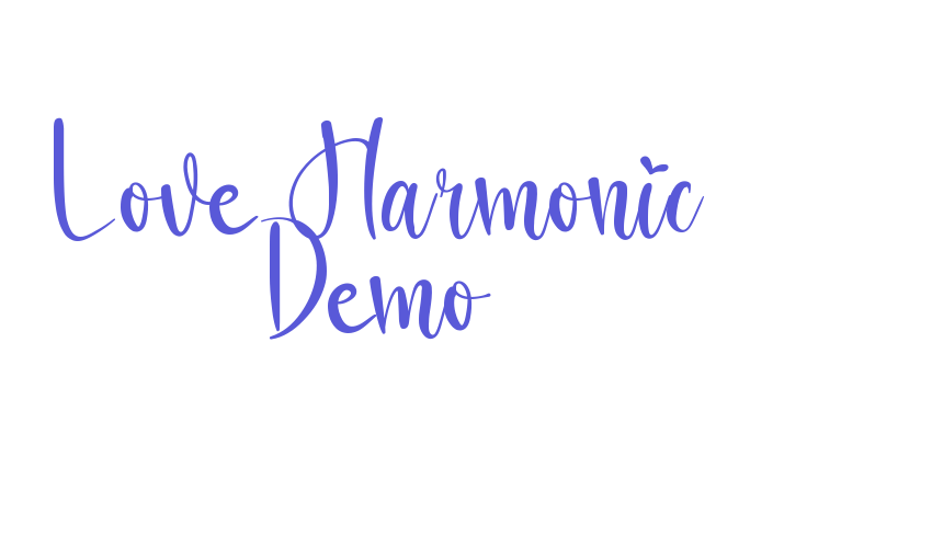 Love Harmonic Demo Font Download