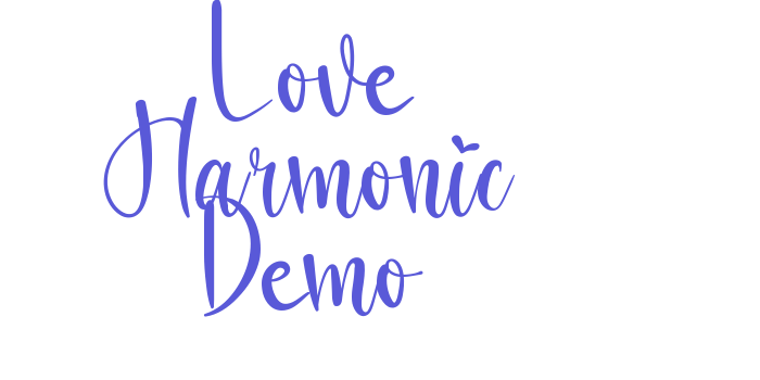 Love Harmonic Demo Font