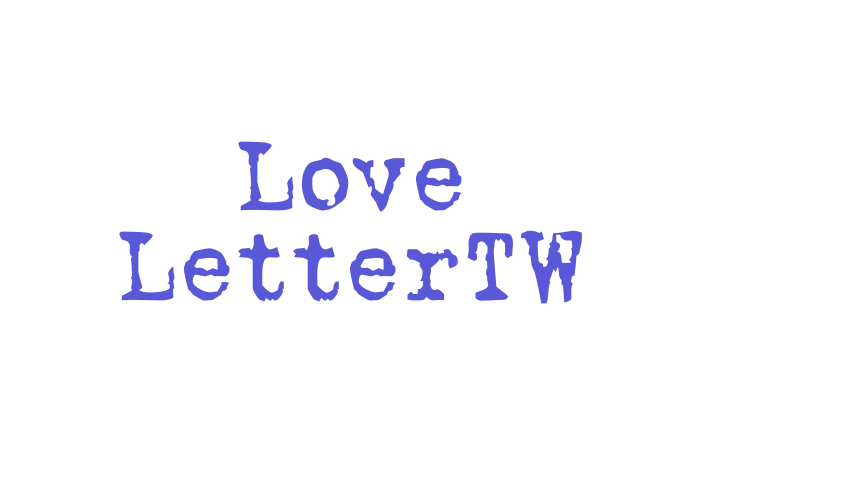 Love LetterTW Font Download