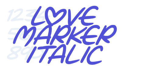 Love Marker Italic-font-download