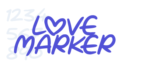Love Marker-font-download