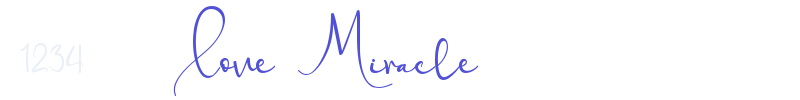 Love Miracle-font