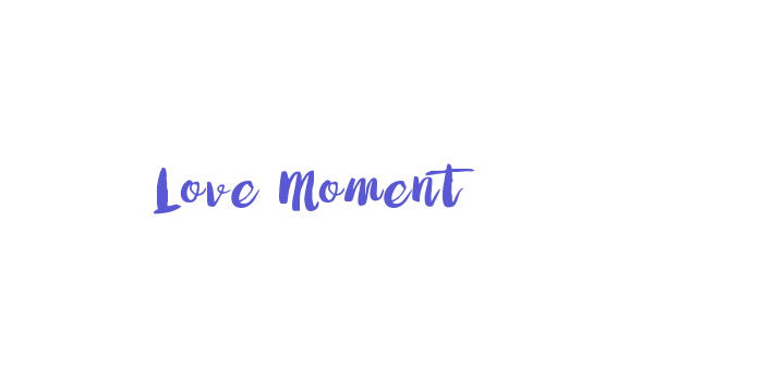 Love Moment Font Download