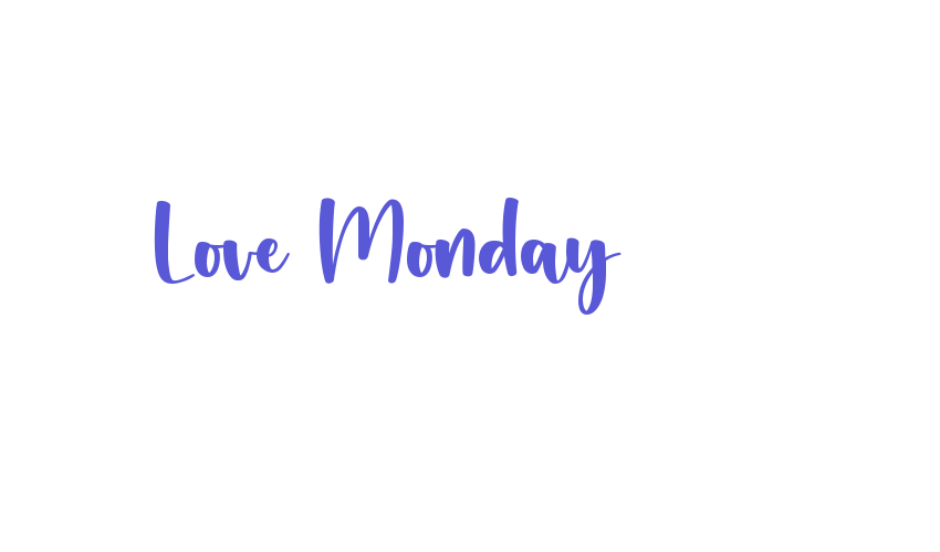 Love Monday Font Download