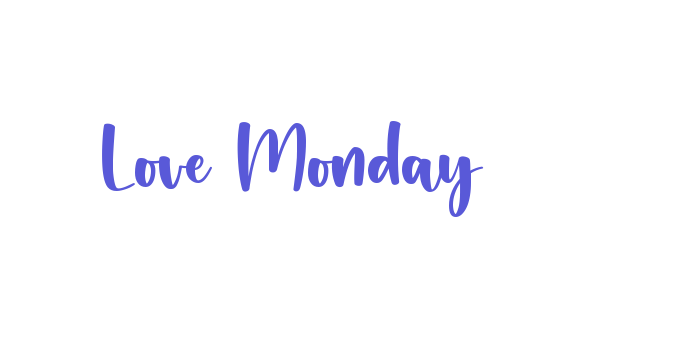 Love Monday Font Download