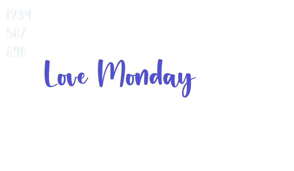 Love Monday-font-download