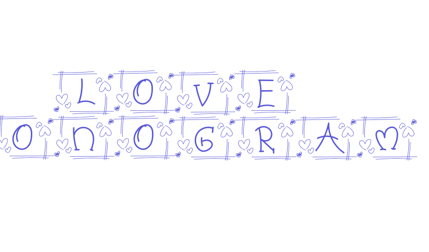 Love Monogram Font Download