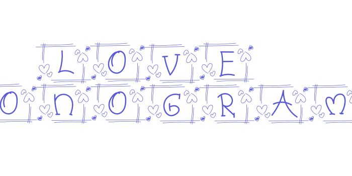 Love Monogram Font Download