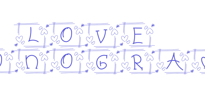 Love Monogram Font