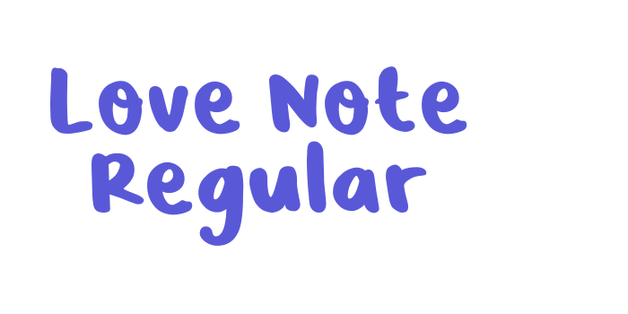 Love Note Regular Font