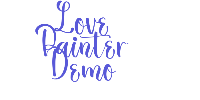 Love Painter Demo Font Download