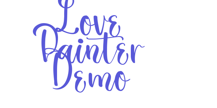 Love Painter Demo Font