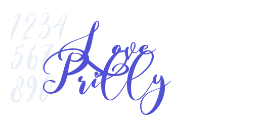Love Prilly-font-download
