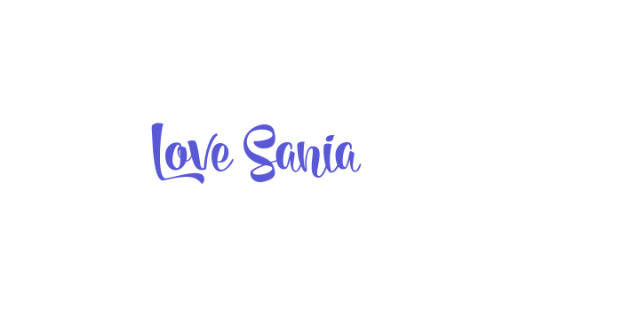 Love Sania Font Download